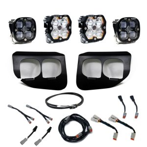 Ford SD Fog Light Pocket Kit - Baja Designs - Squadron Pro/SAE 2.0 Dual - Clear - `20-`22 Ford SD Fog Light Pocket Kit - Baja Designs - Squadron Pro/SAE 2.0 Dual - Clear - `20-`22